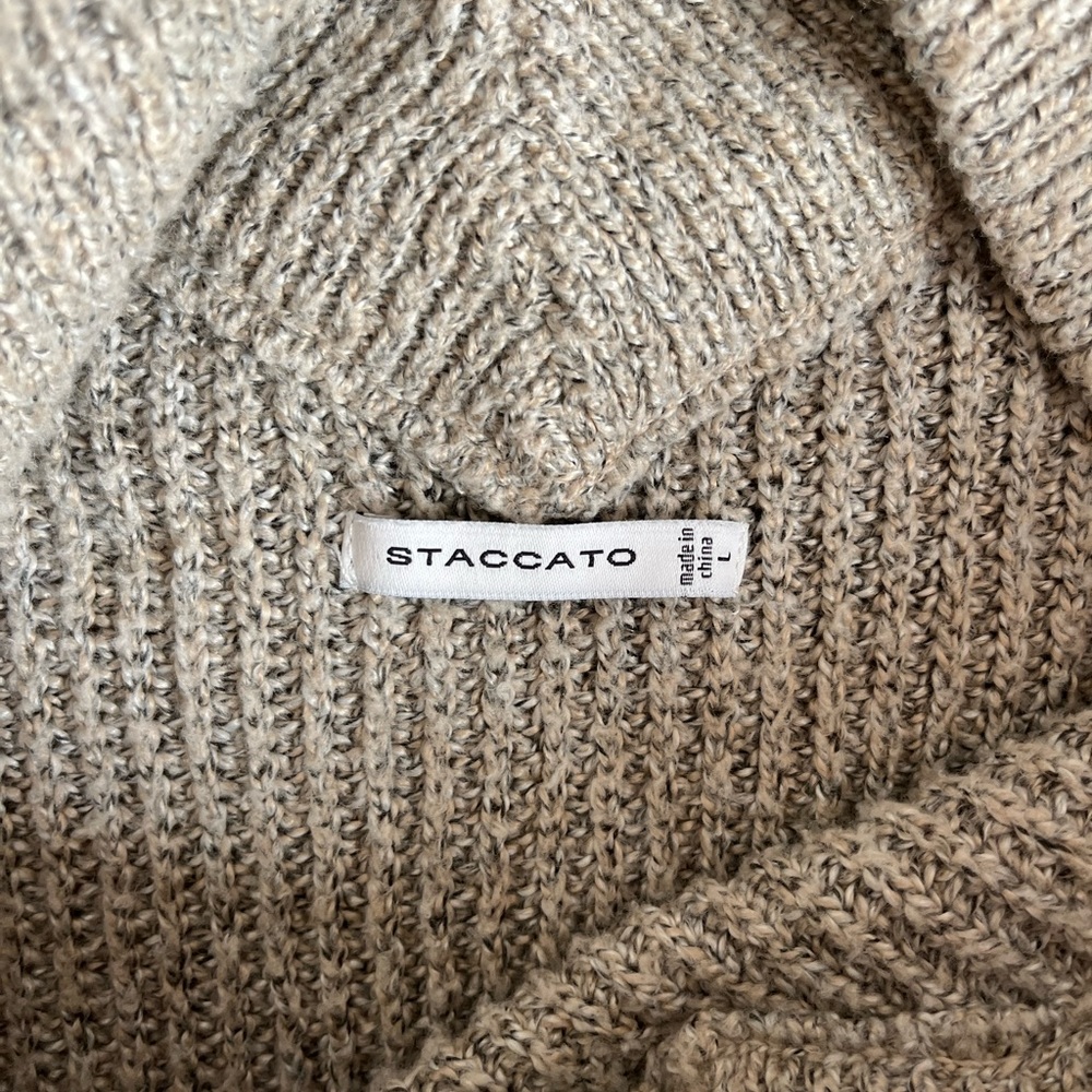 Staccato V-neck Striped Long Sleeve Sweater | Women’s L - Picture 5 of 5